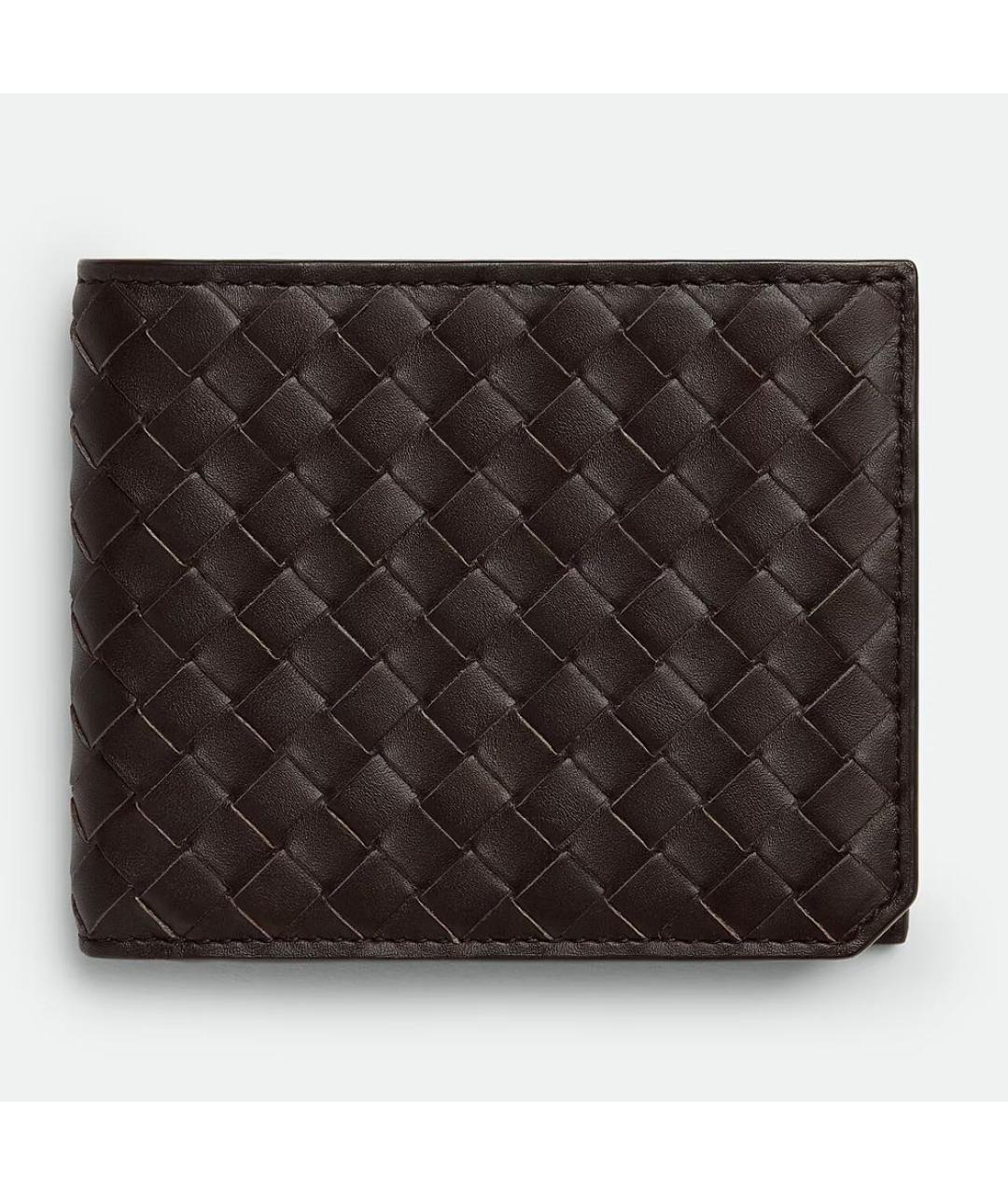 BOTTEGA VENETA Коричневый кожаный кошелек, фото 5