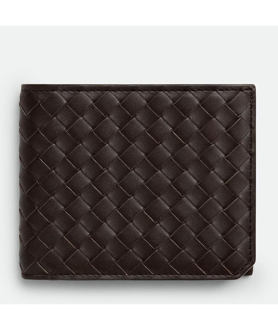 BOTTEGA VENETA Коричневый кожаный кошелек, фото 2