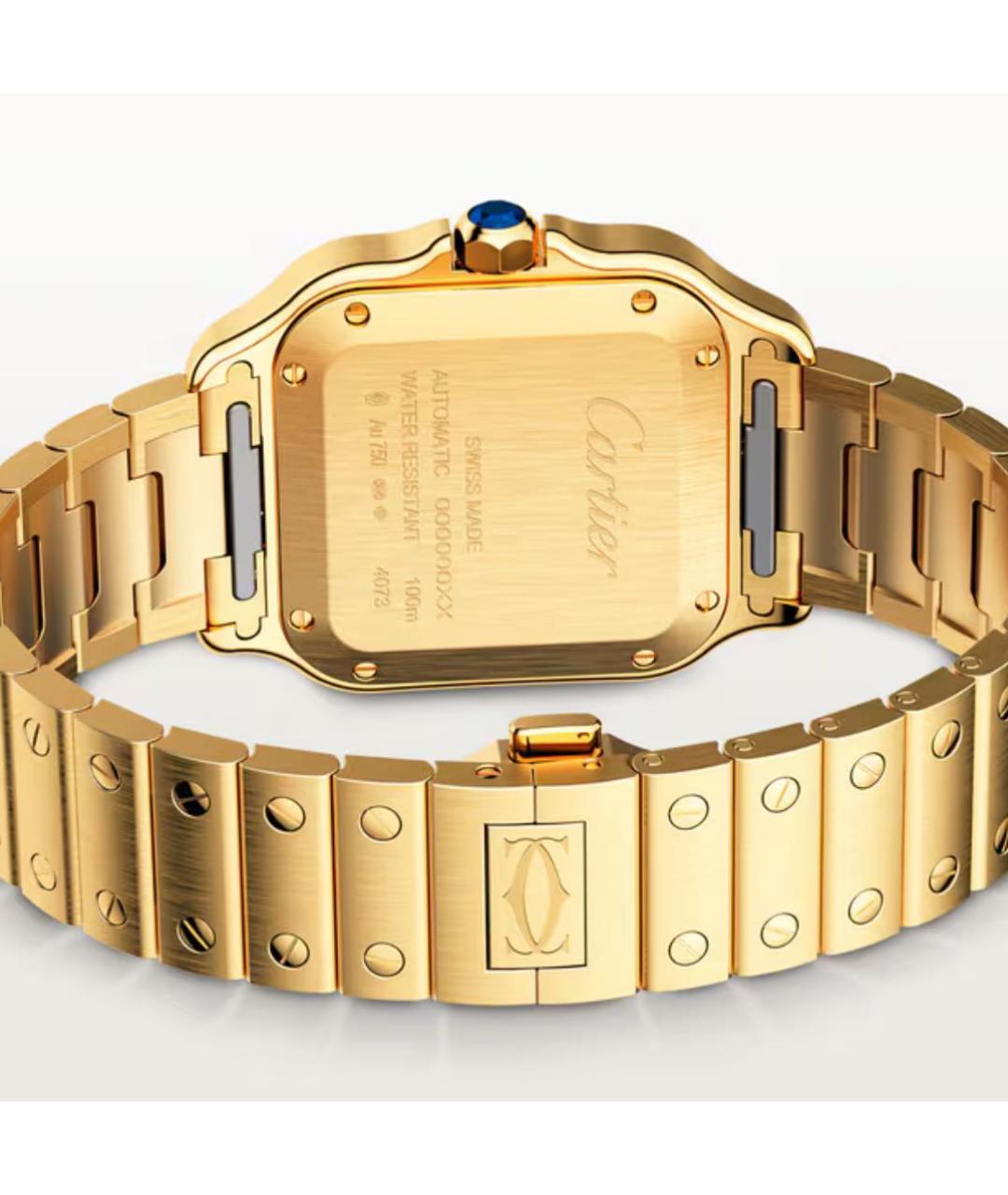 CARTIER Золотые часы из желтого золота, фото 4