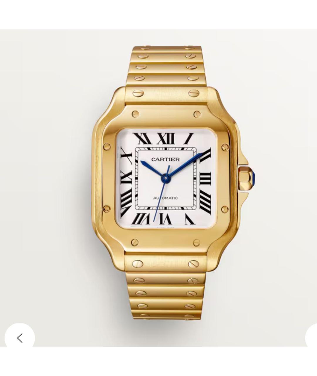 CARTIER Золотые часы из желтого золота, фото 5