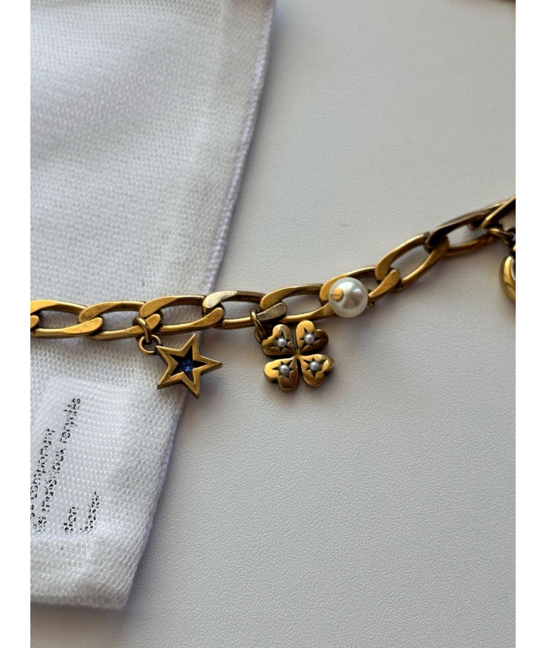 CHRISTIAN DIOR Золотая металлическая цепочка/подвеска, фото 3