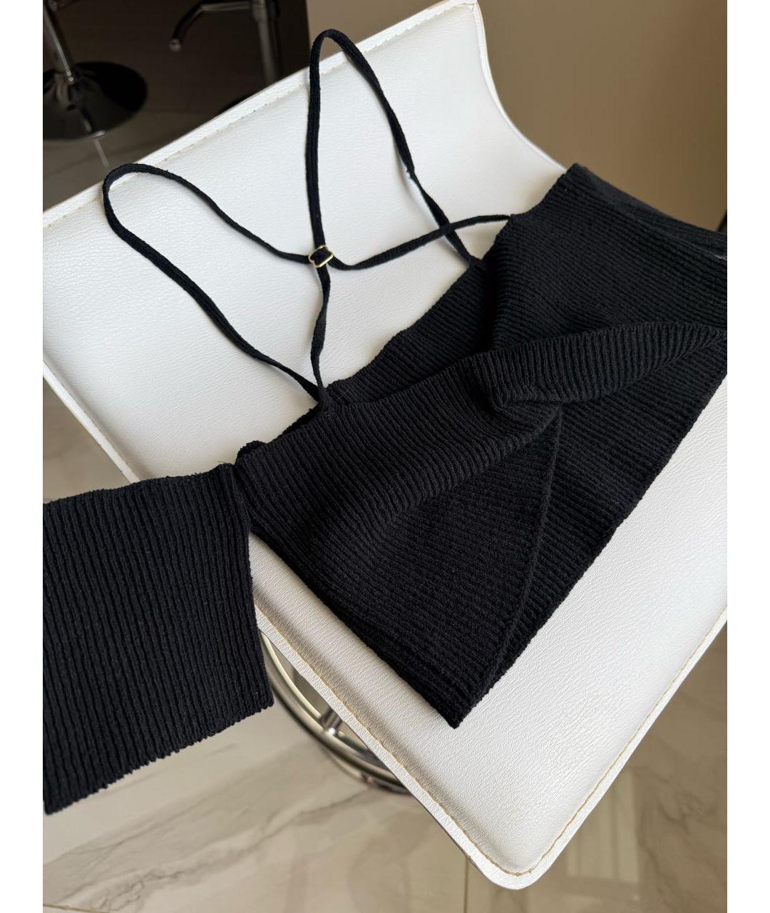 JACQUEMUS Черная хлопковая майка, фото 7