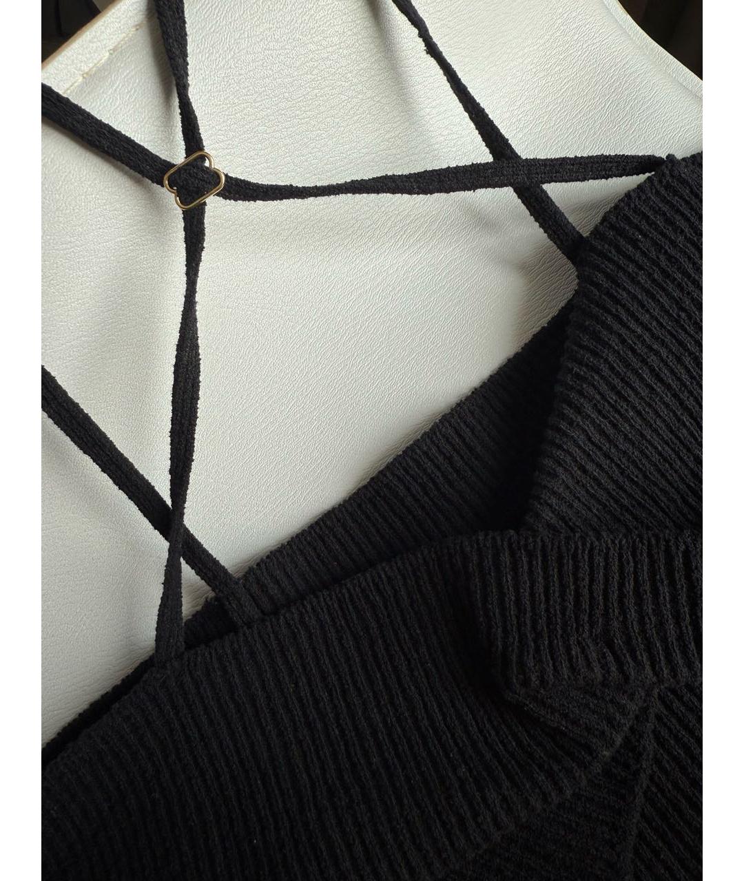 JACQUEMUS Черная хлопковая майка, фото 3