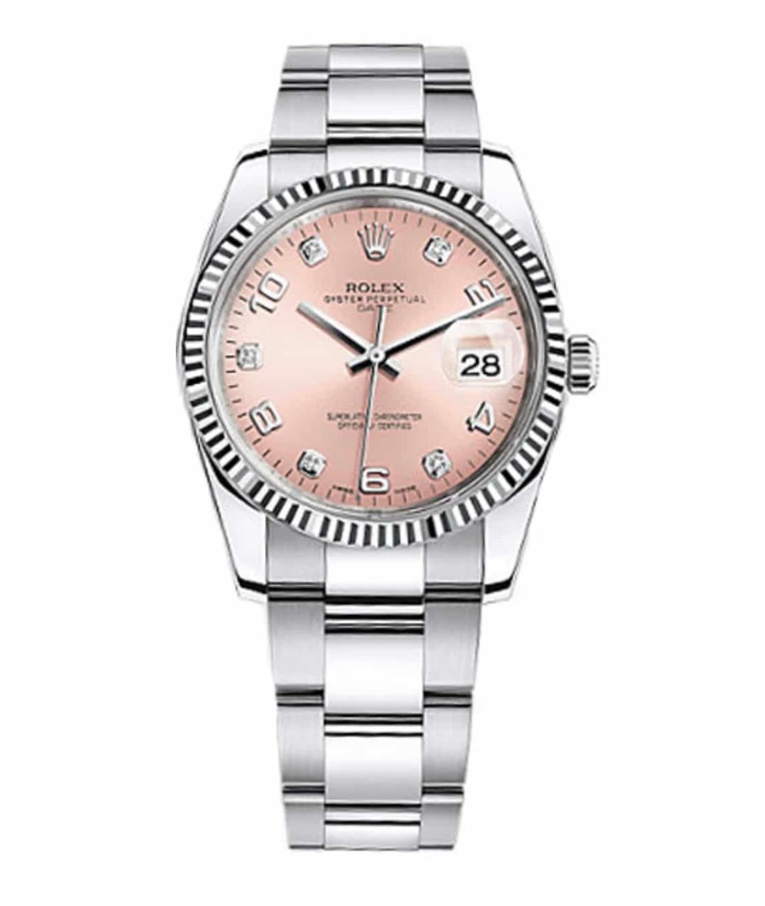 ROLEX Розовые часы, фото 1