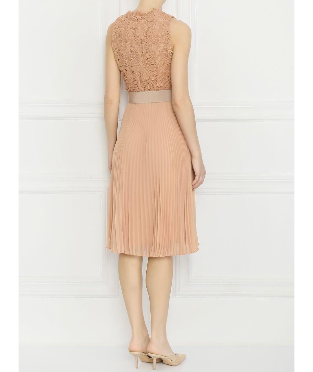 MAX MARA Бежевое ацетатное вечернее платье, фото 2