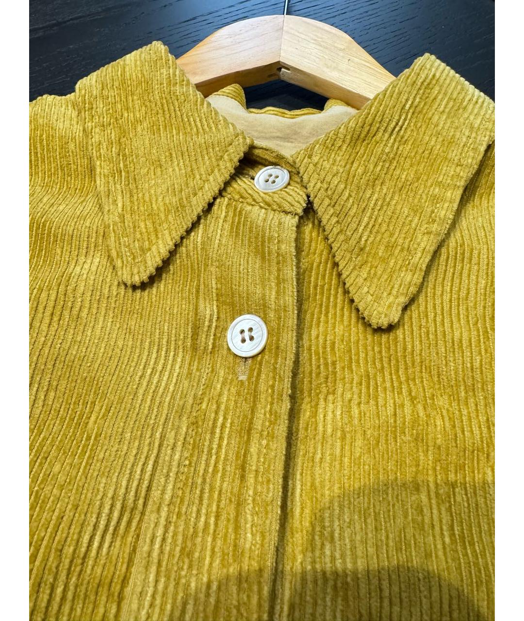 ISABEL MARANT Горчичная хлопковая рубашка, фото 3