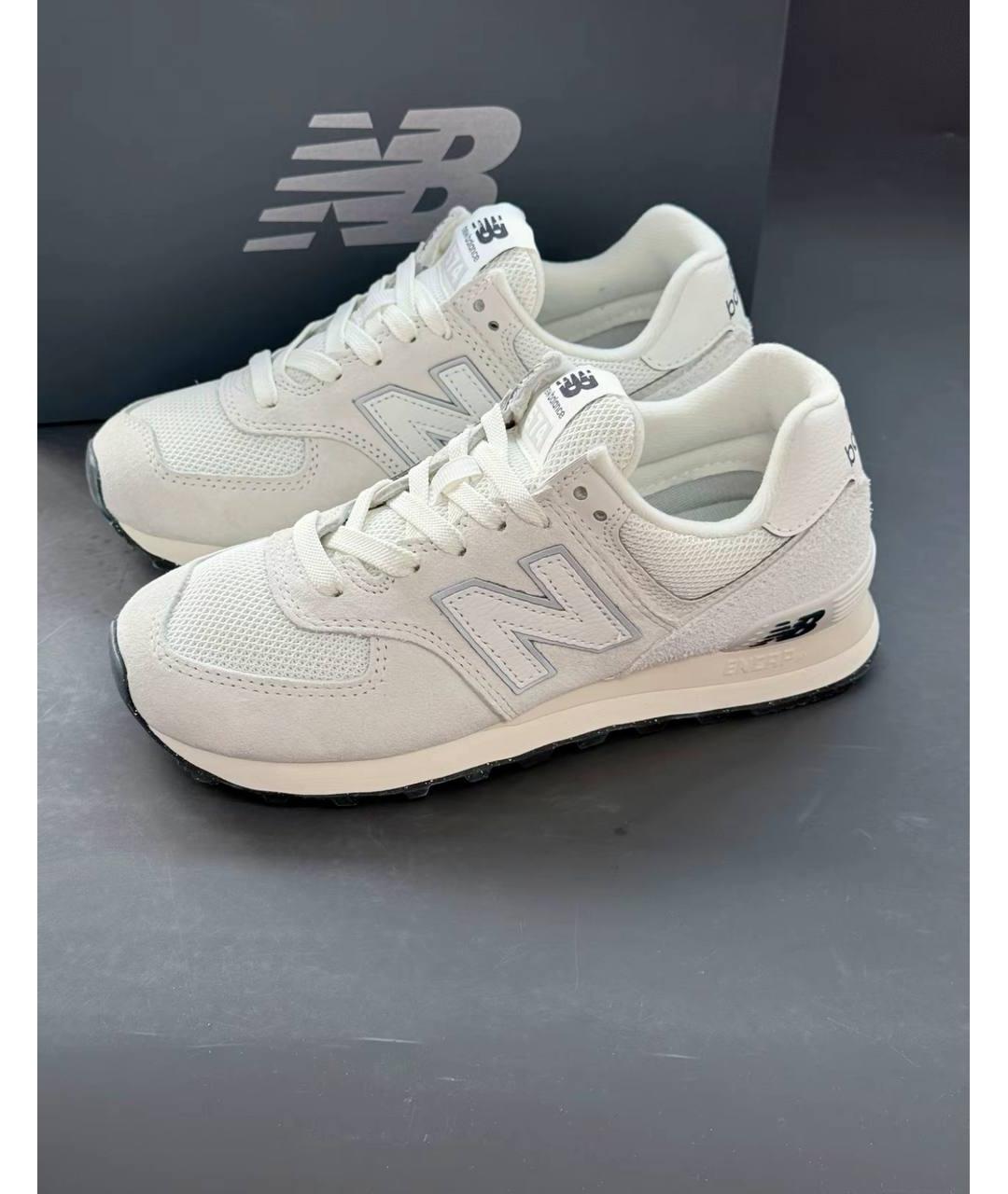 NEW BALANCE Белые низкие кроссовки / кеды, фото 3