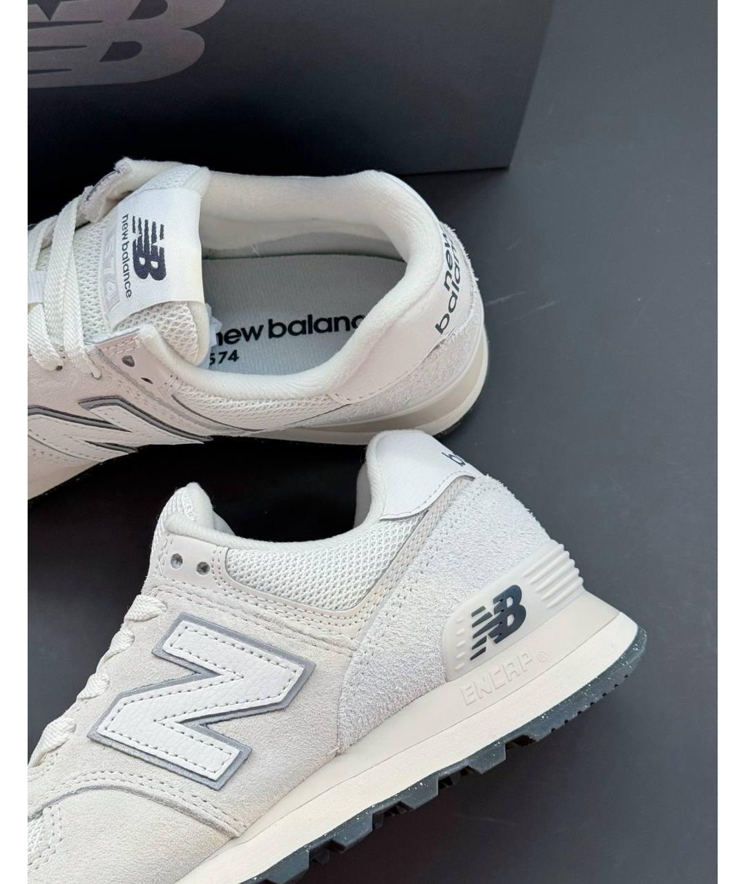 NEW BALANCE Белые низкие кроссовки / кеды, фото 5