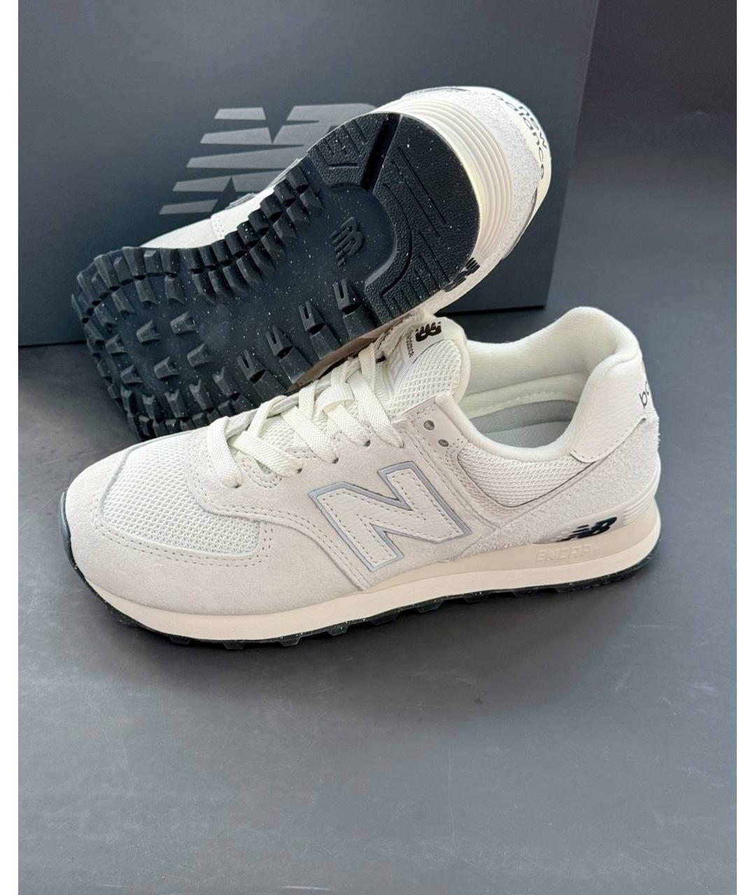 NEW BALANCE Белые низкие кроссовки / кеды, фото 4