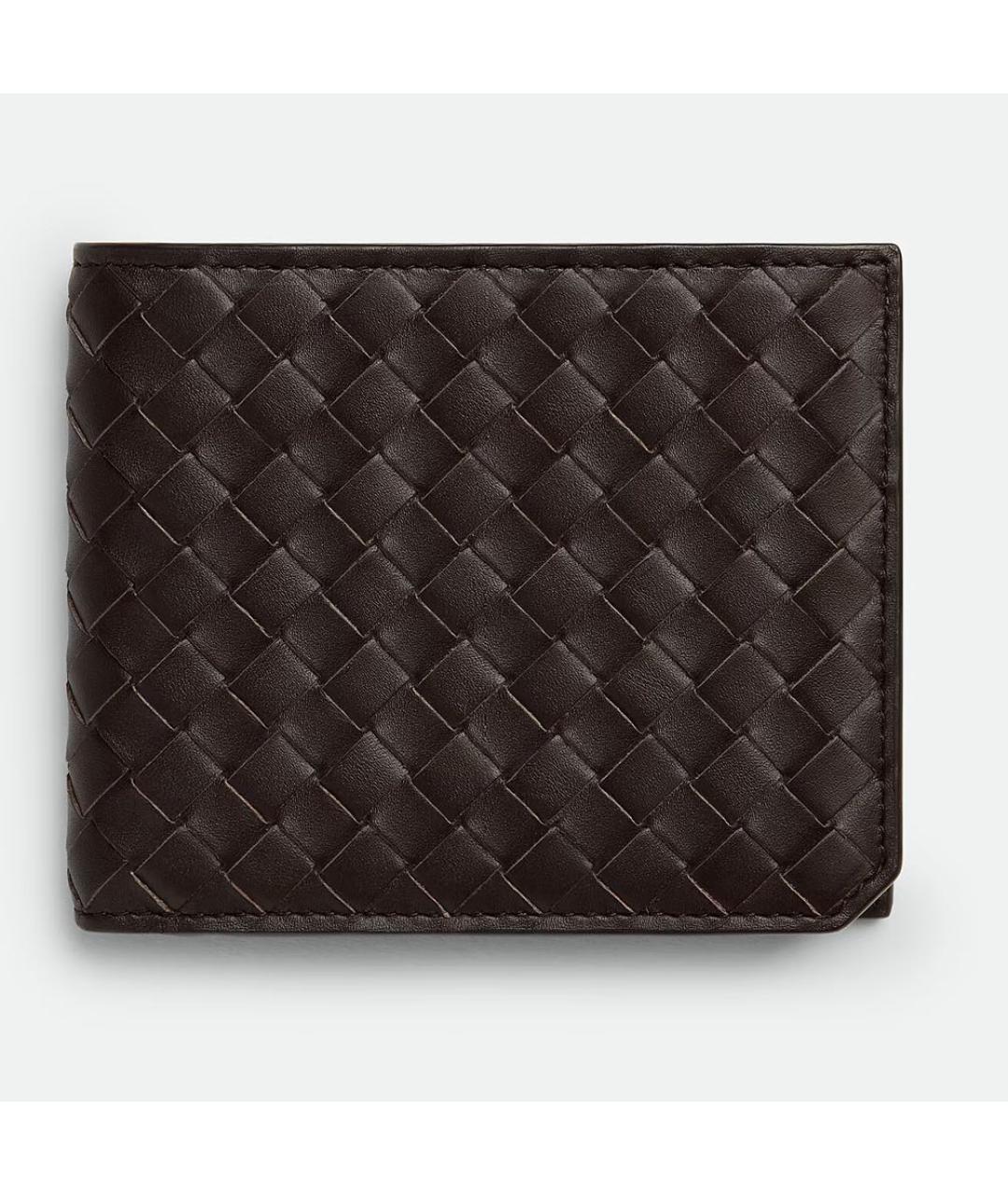 BOTTEGA VENETA Коричневый кожаный кошелек, фото 2