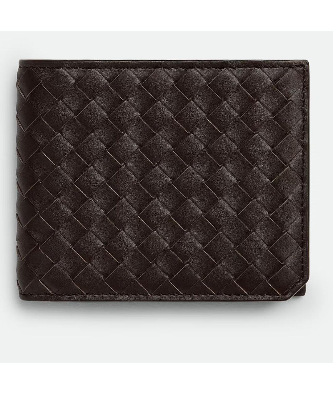 BOTTEGA VENETA Коричневый кожаный кошелек, фото 1