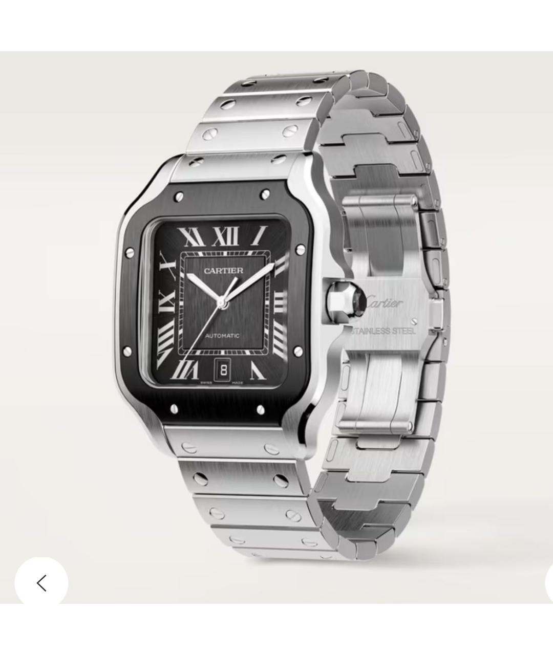 CARTIER Серые часы, фото 3