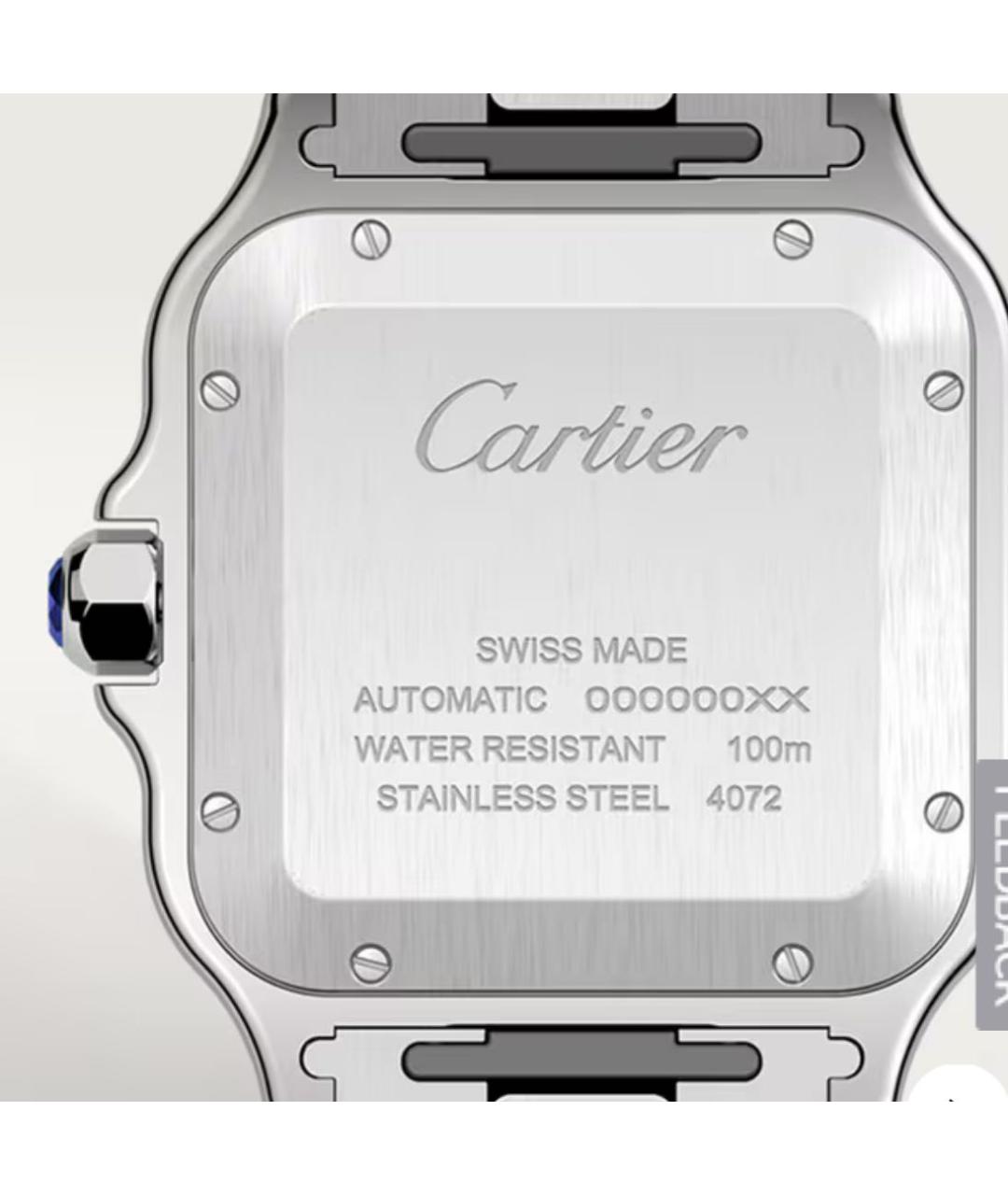 CARTIER Серые часы, фото 4