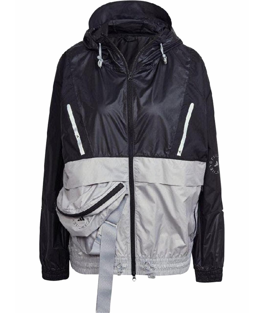 ADIDAS BY STELLA MCCARTNEY Серебряная полиэстеровая спортивная куртка, фото 1
