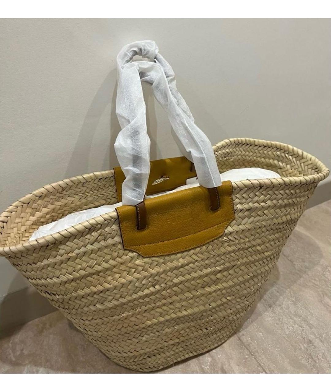 FURLA Бежевая пляжная сумка, фото 2