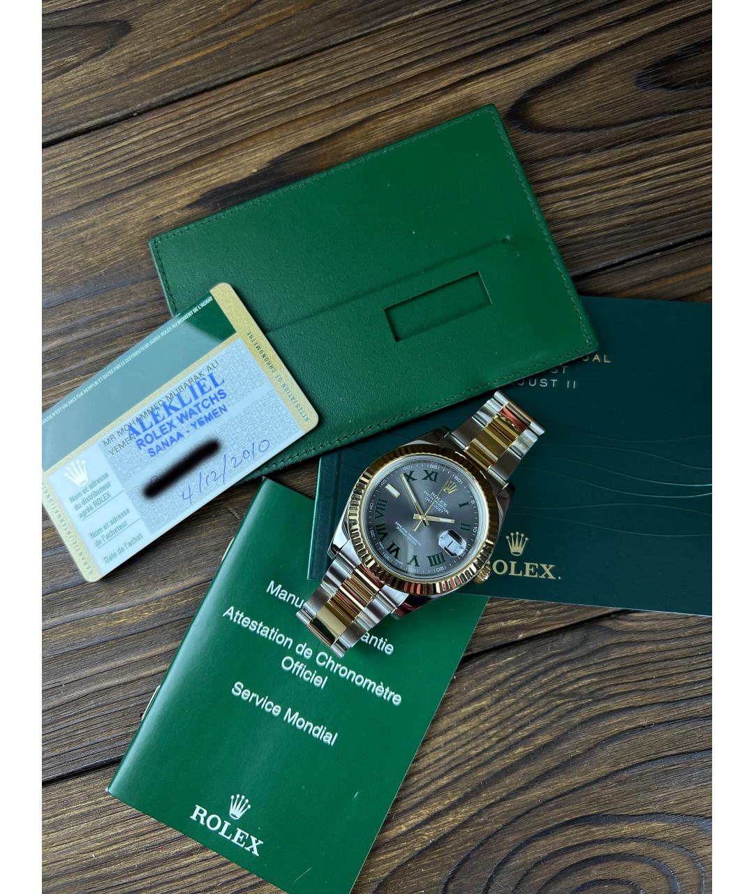 ROLEX Часы из желтого золота, фото 2