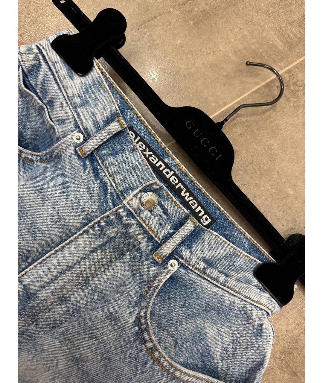 ALEXANDER WANG Голубые деним шорты, фото 4