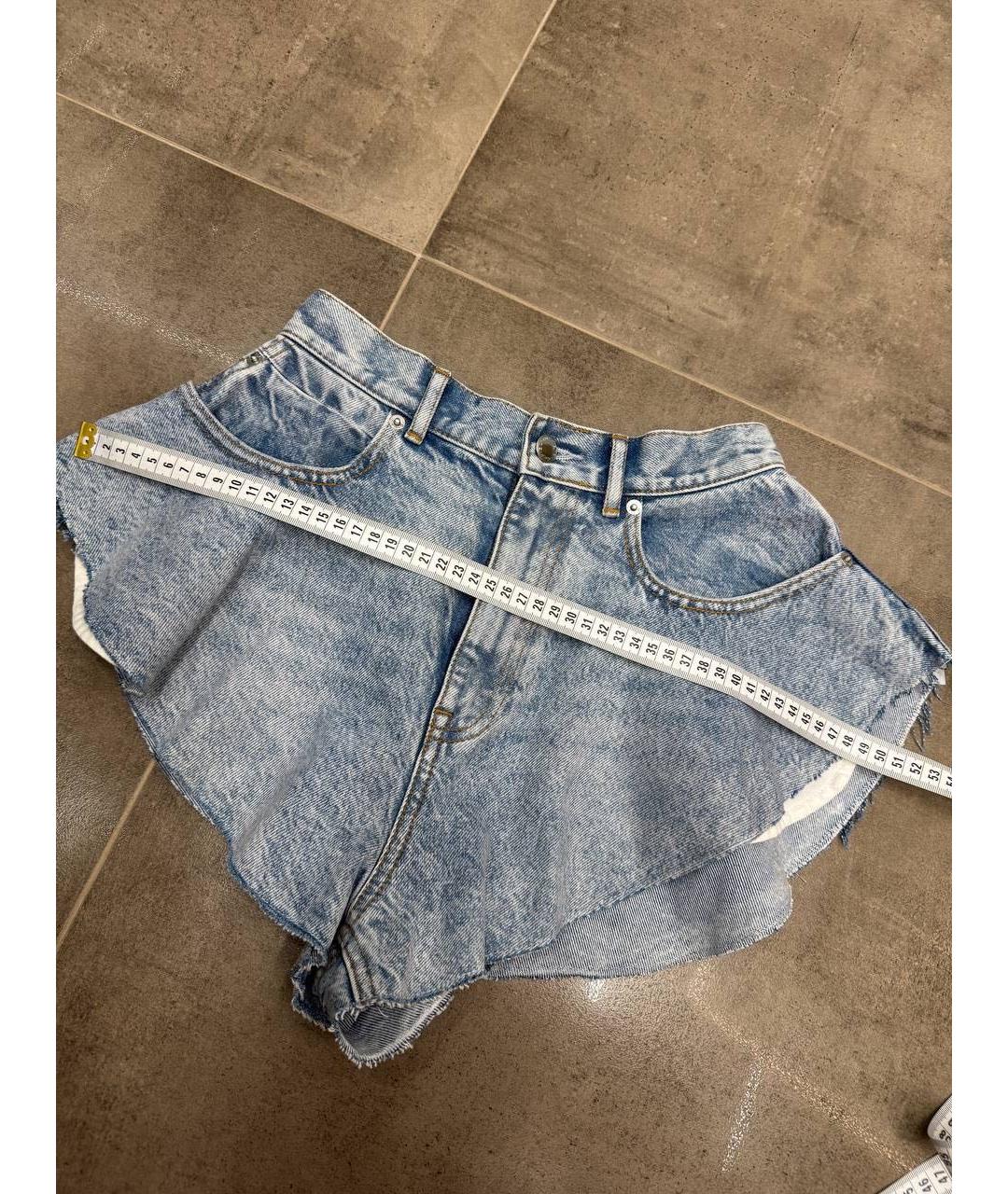 ALEXANDER WANG Голубые деним шорты, фото 7