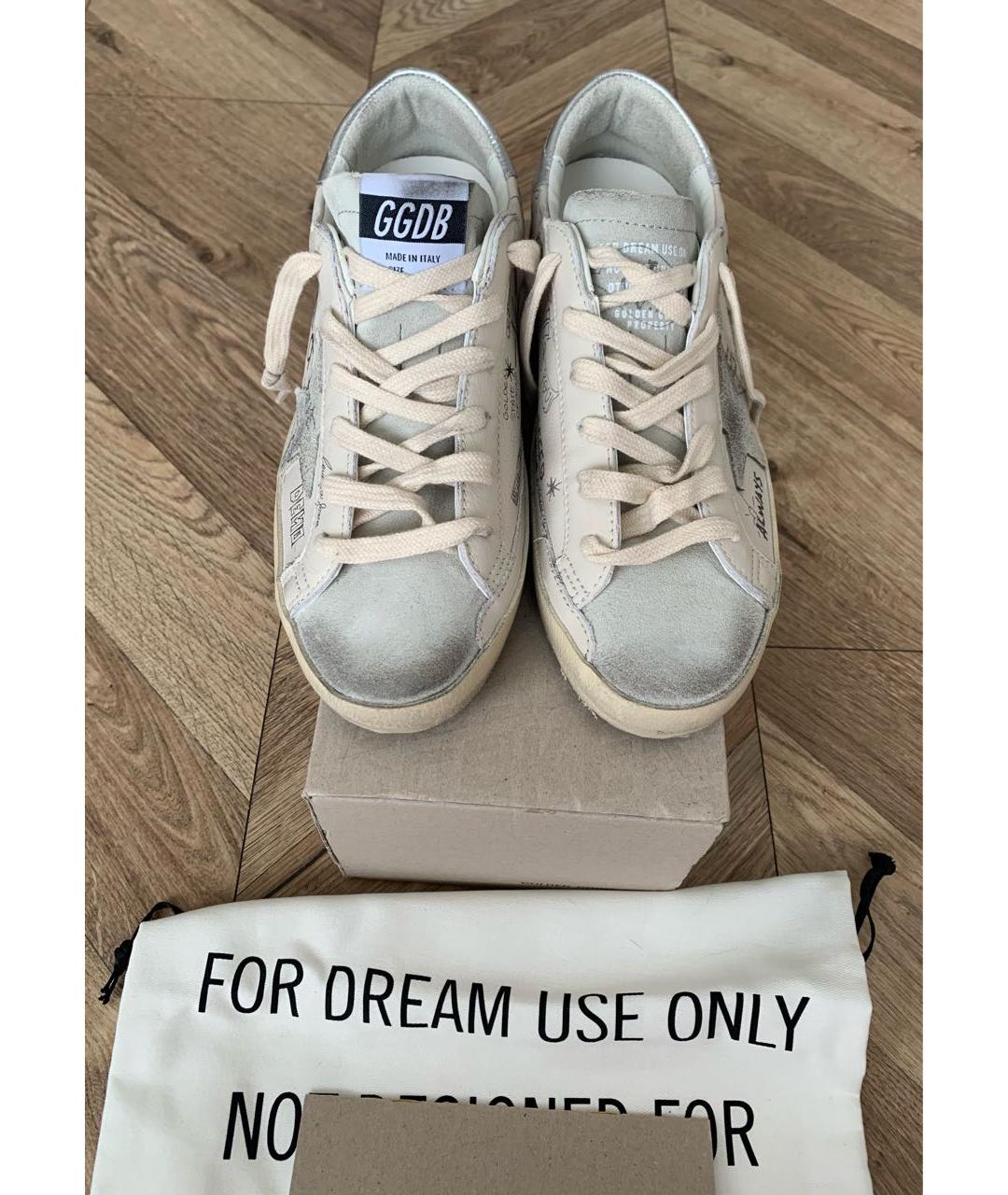 GOLDEN GOOSE DELUXE BRAND Белые кожаные кеды, фото 6