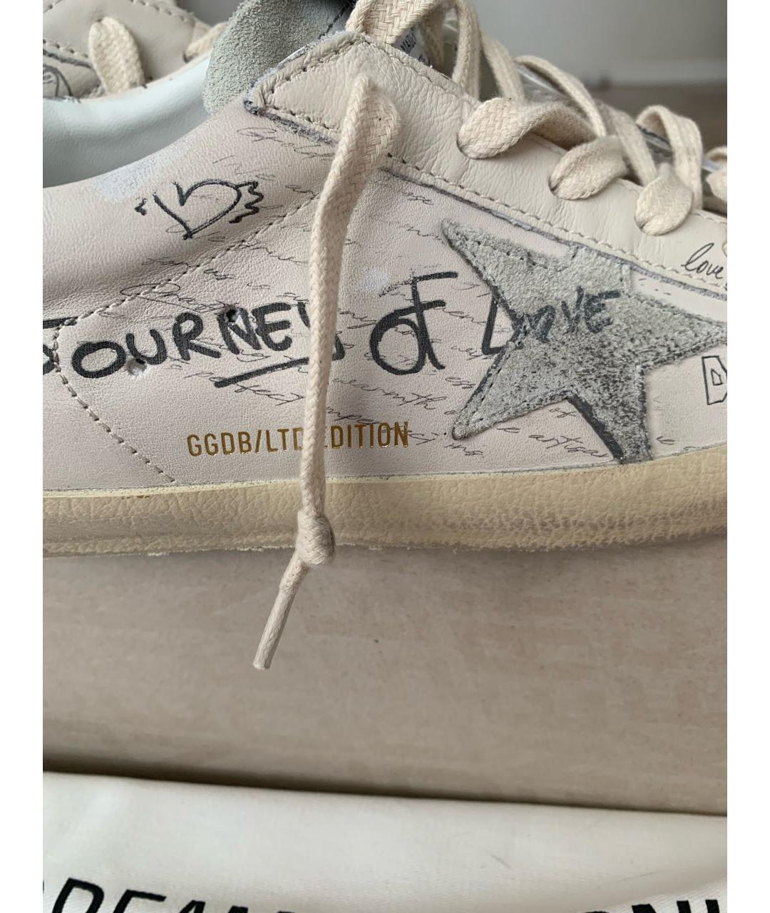 GOLDEN GOOSE DELUXE BRAND Белые кожаные кеды, фото 4