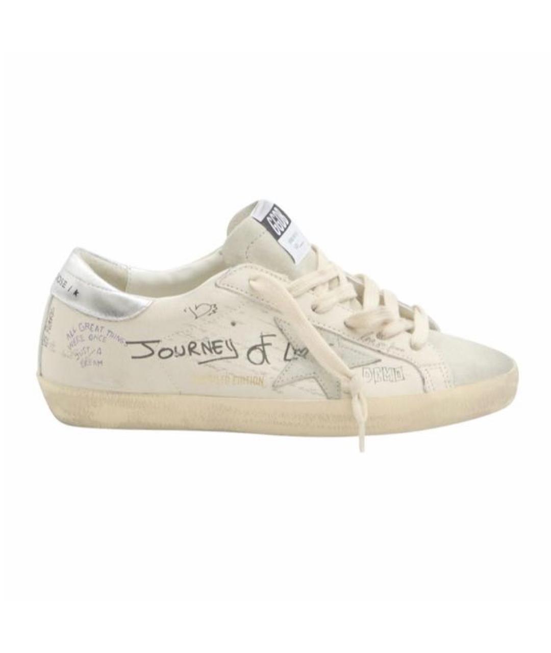 GOLDEN GOOSE DELUXE BRAND Белые кожаные кеды, фото 9