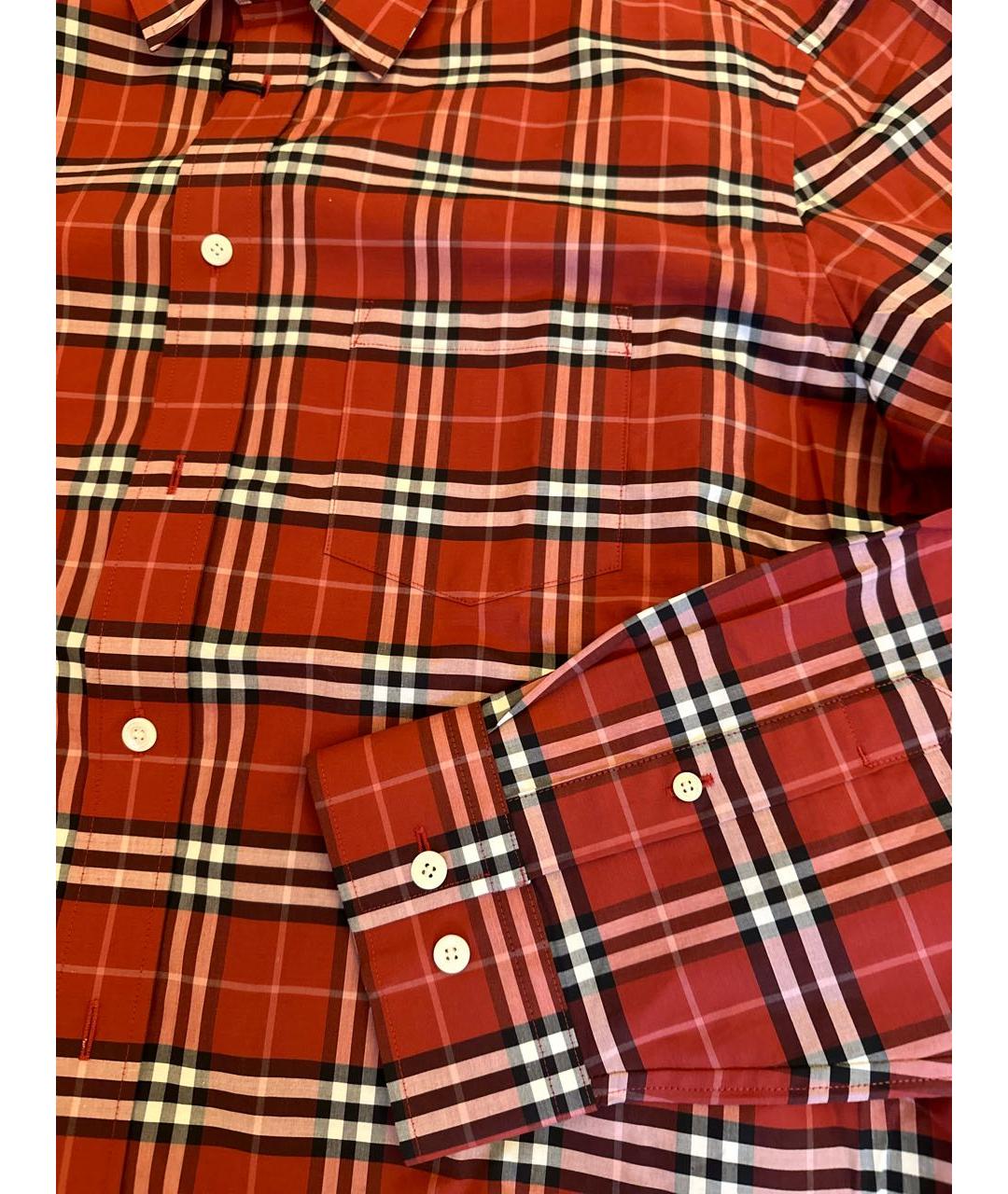 BURBERRY Хлопковая кэжуал рубашка, фото 4