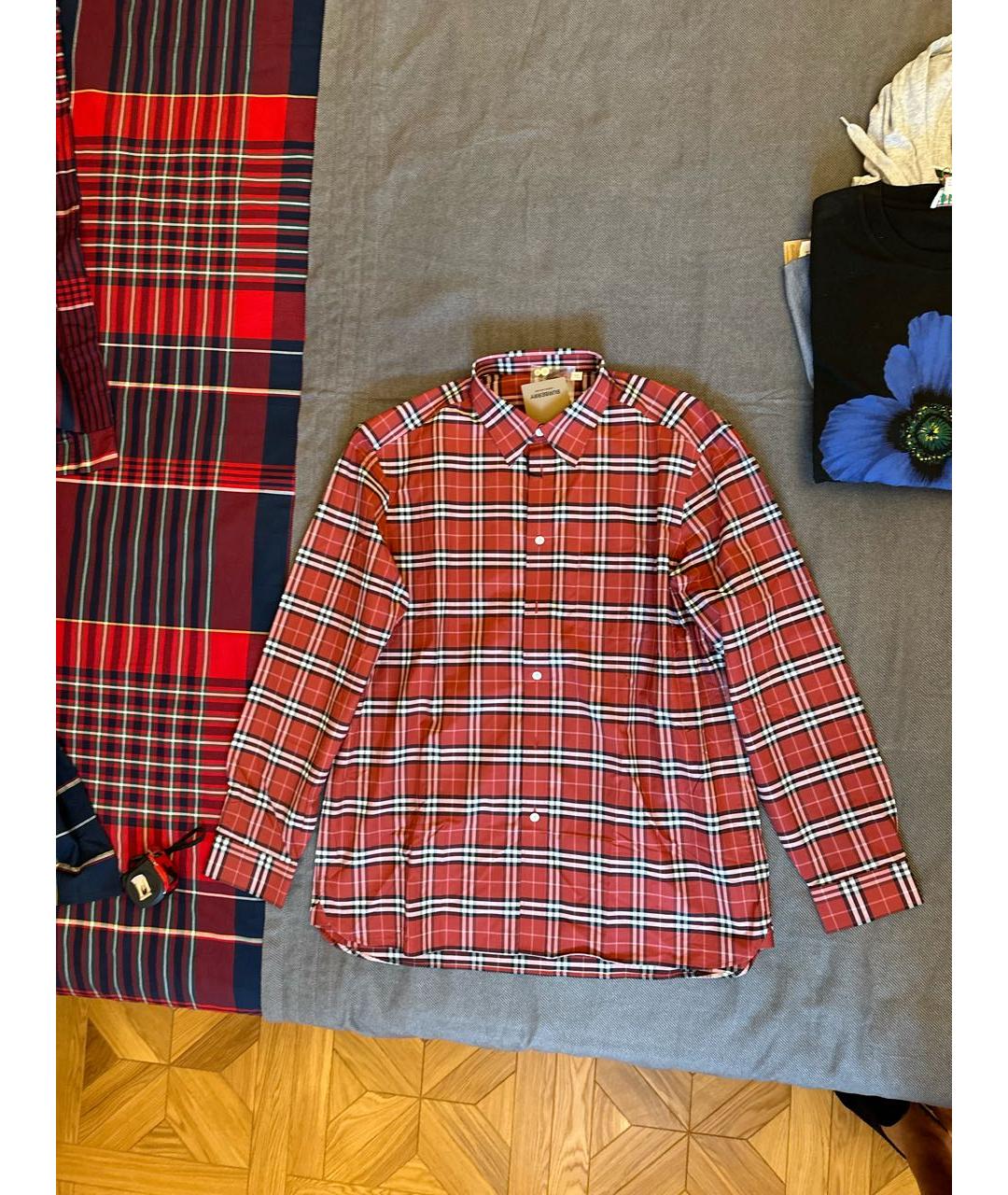 BURBERRY Хлопковая кэжуал рубашка, фото 8