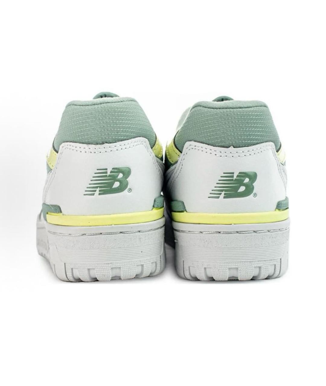 NEW BALANCE Белые кожаные низкие кроссовки / кеды, фото 4