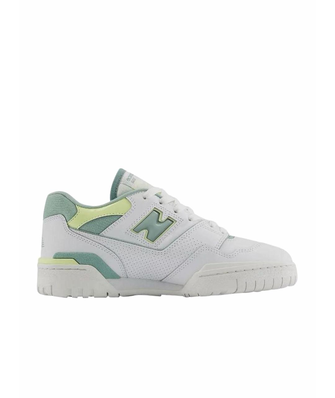 NEW BALANCE Белые кожаные низкие кроссовки / кеды, фото 1