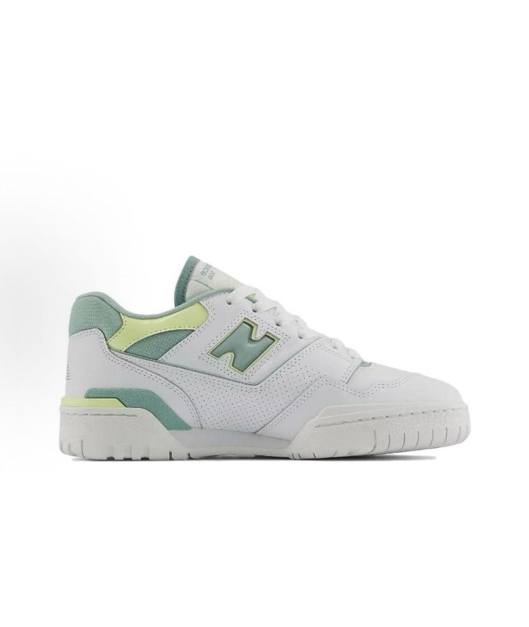 NEW BALANCE Белые кожаные низкие кроссовки / кеды, фото 6