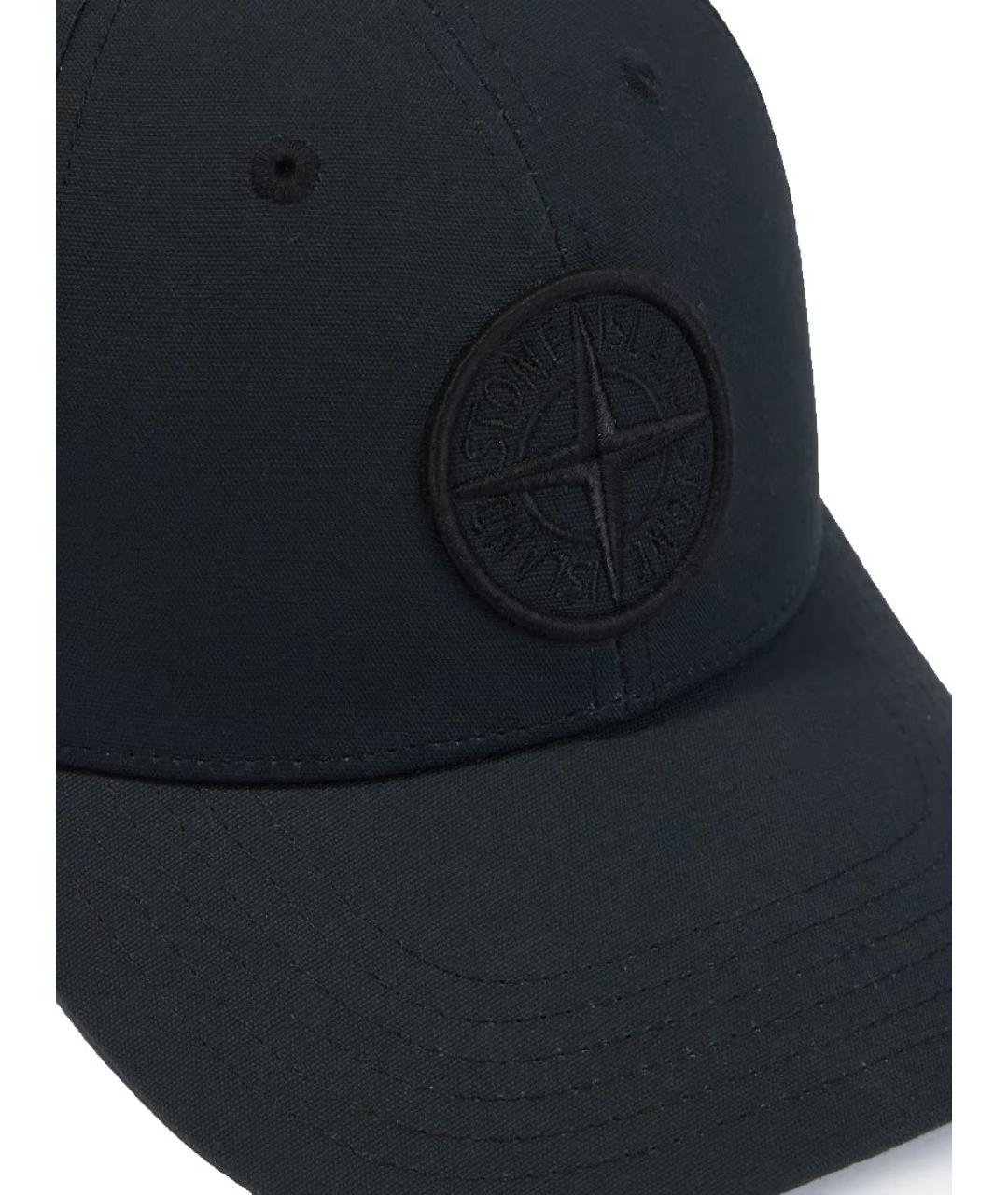 STONE ISLAND Черная хлопковая кепка/бейсболка, фото 3