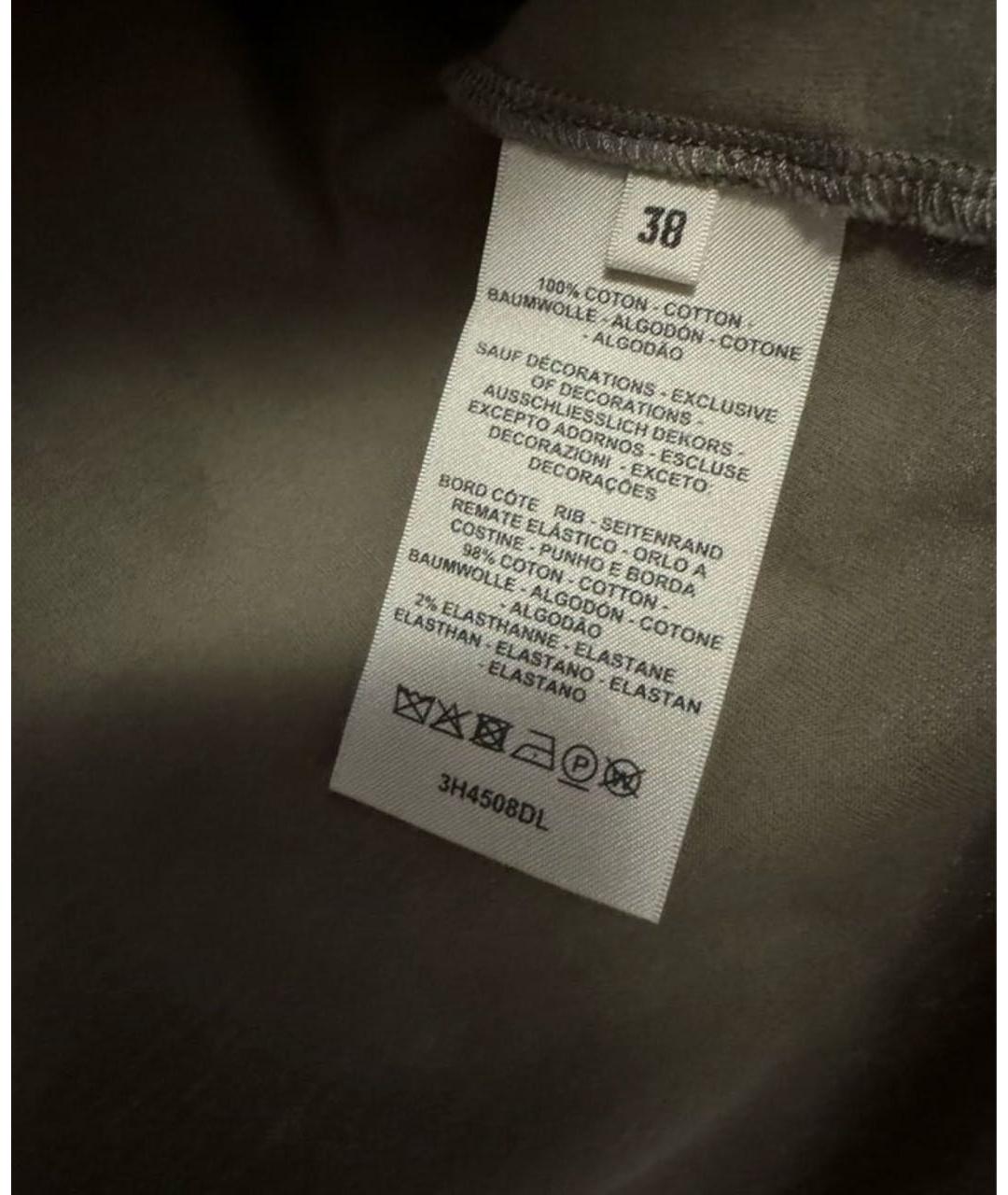 HERMES Хаки хлопковое повседневное платье, фото 8
