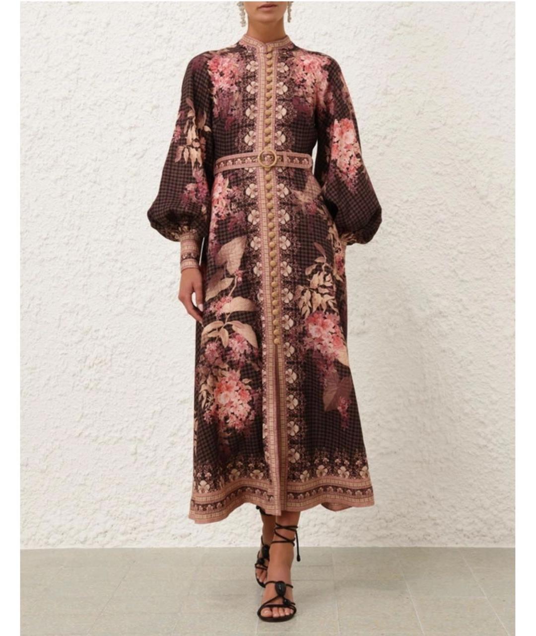 ZIMMERMANN Черное льняное коктейльное платье, фото 2