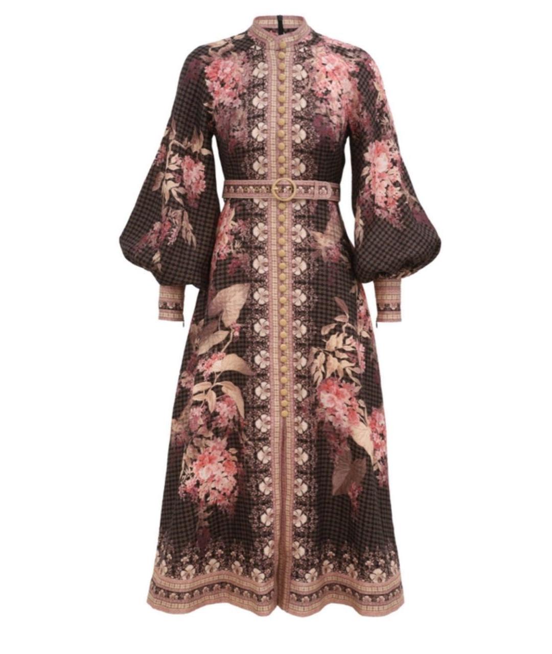 ZIMMERMANN Черное льняное коктейльное платье, фото 5