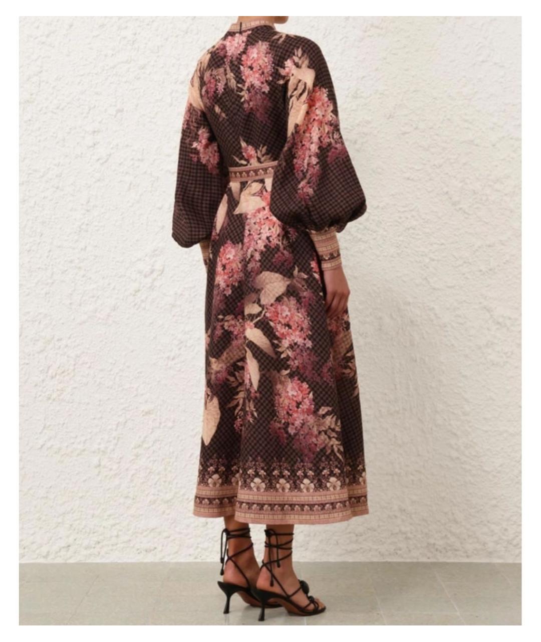 ZIMMERMANN Черное льняное коктейльное платье, фото 3