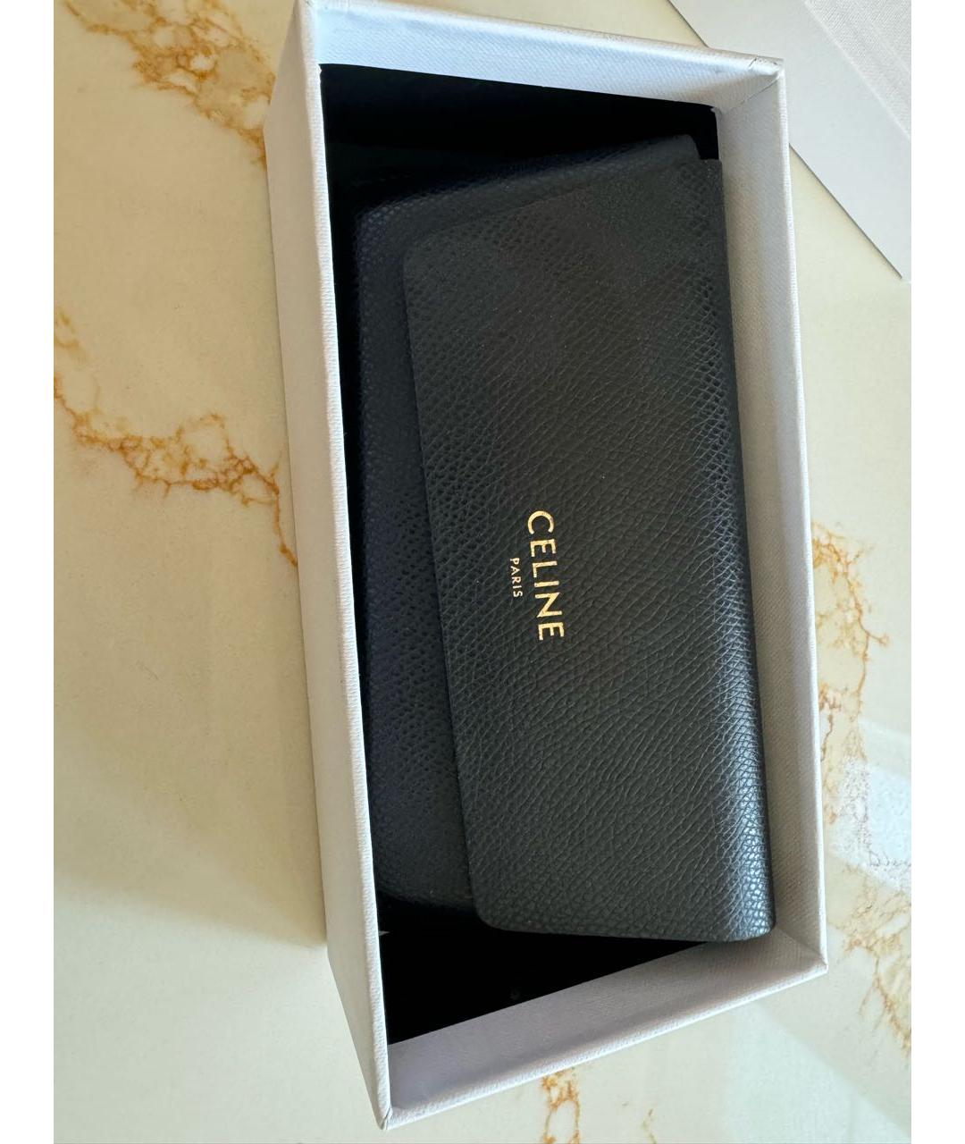 CELINE Черные пластиковые солнцезащитные очки, фото 5