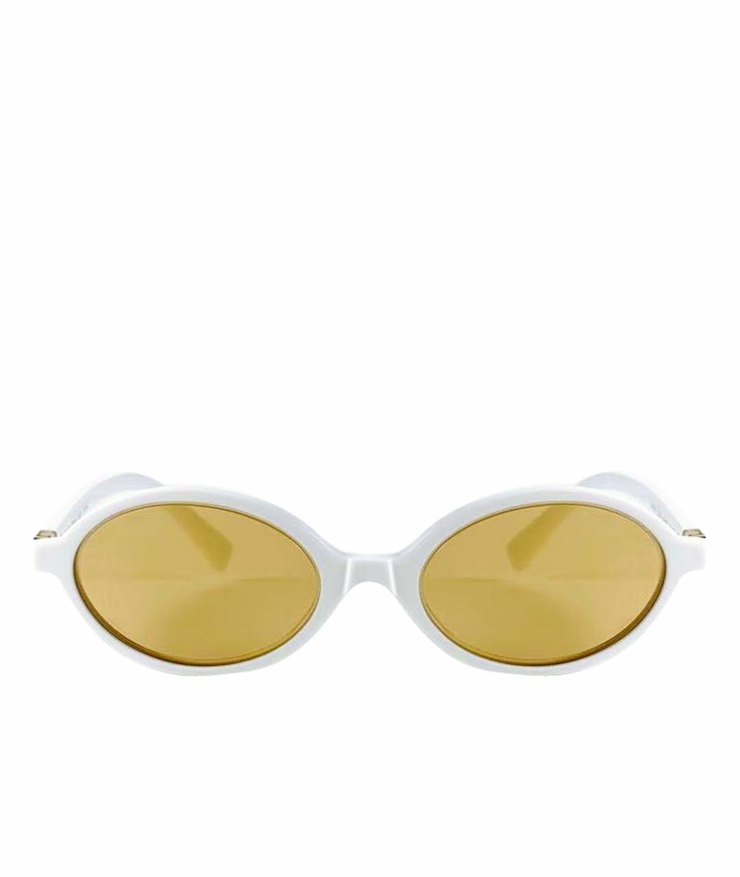 MIU MIU Белые пластиковые солнцезащитные очки, фото 1