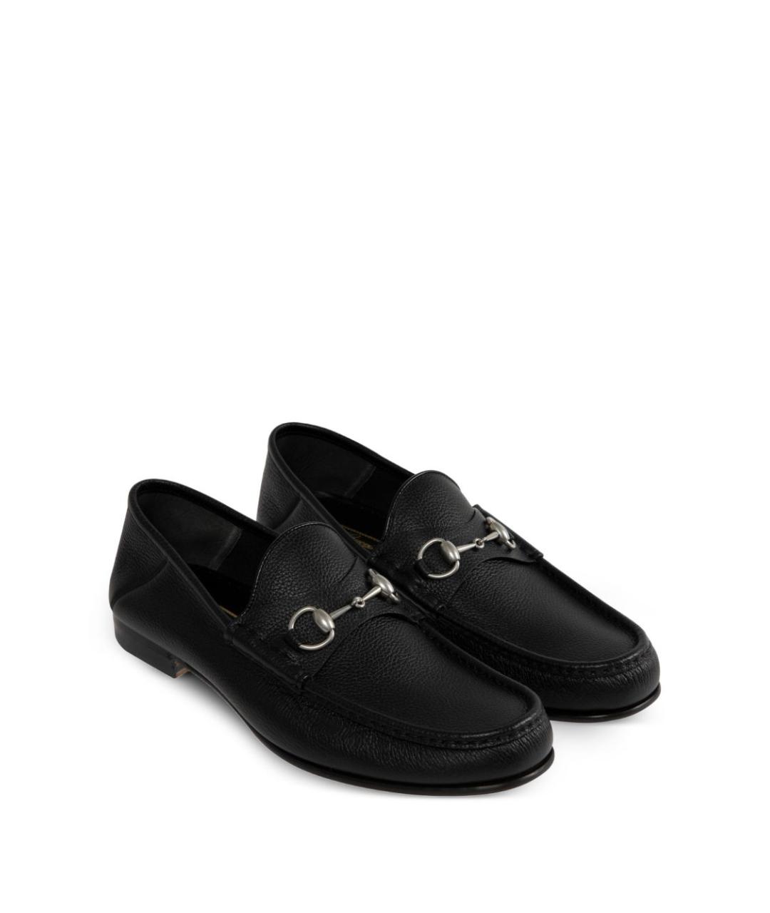 GUCCI Черные лоферы, фото 4