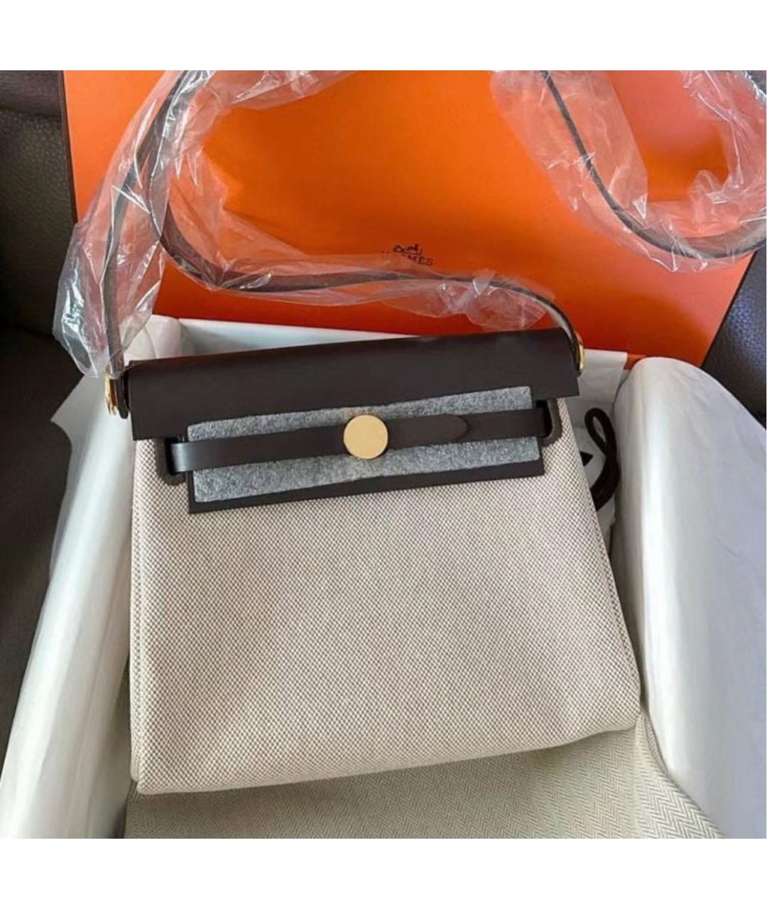 HERMES Коричневая кожаная сумка через плечо, фото 2