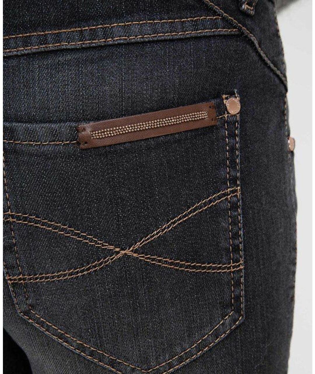 BRUNELLO CUCINELLI Антрацитовые хлопко-эластановые джинсы слим, фото 5