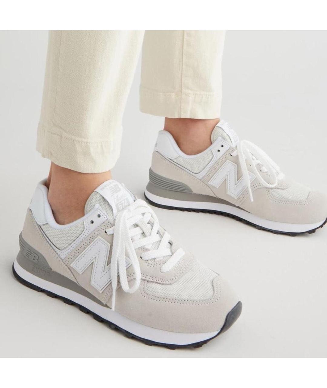 NEW BALANCE Серые замшевые кроссовки, фото 5