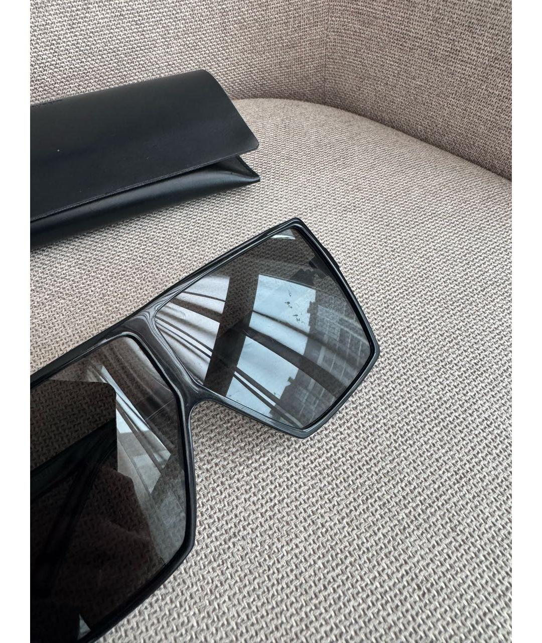 SAINT LAURENT Черные пластиковые солнцезащитные очки, фото 5
