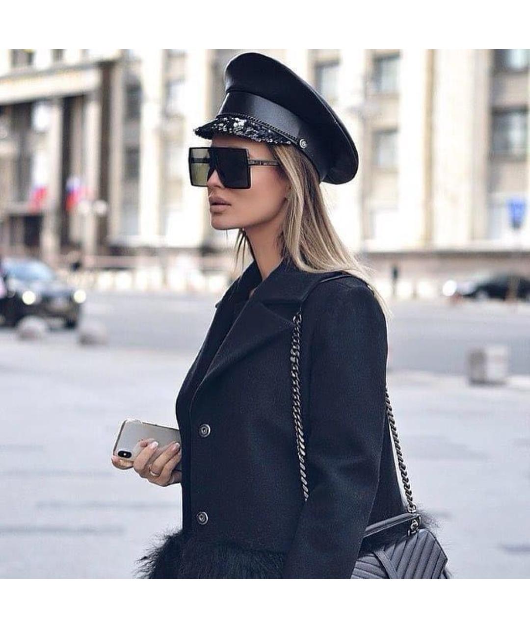 SAINT LAURENT Черные пластиковые солнцезащитные очки, фото 8