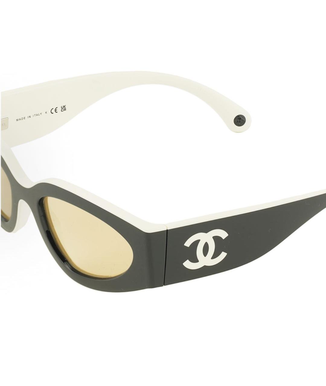 CHANEL Черные пластиковые солнцезащитные очки, фото 4