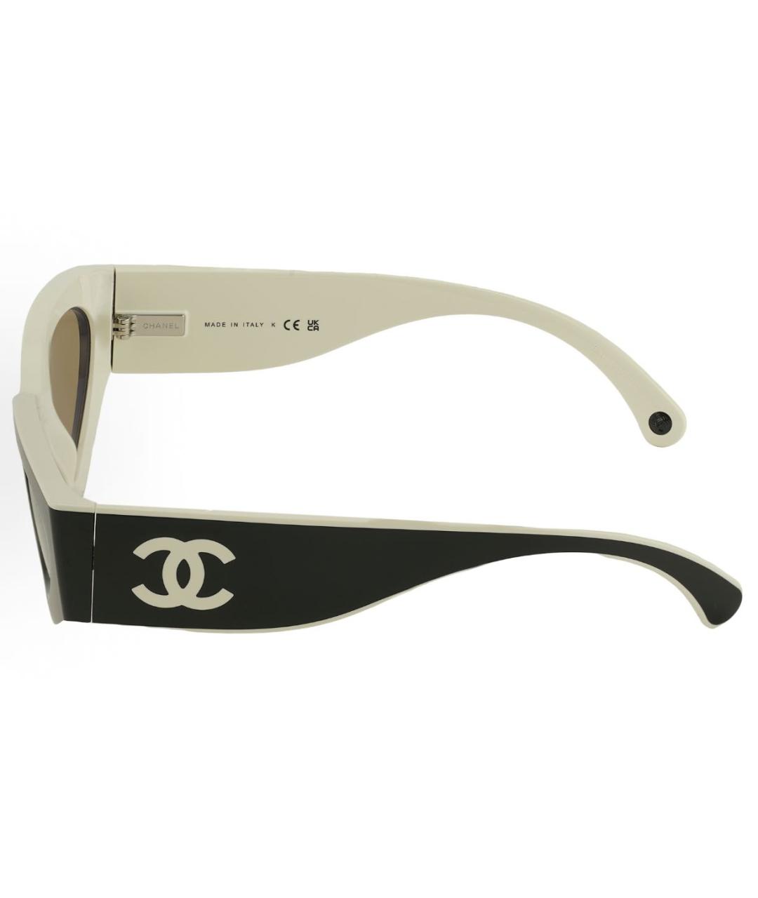 CHANEL Черные пластиковые солнцезащитные очки, фото 2