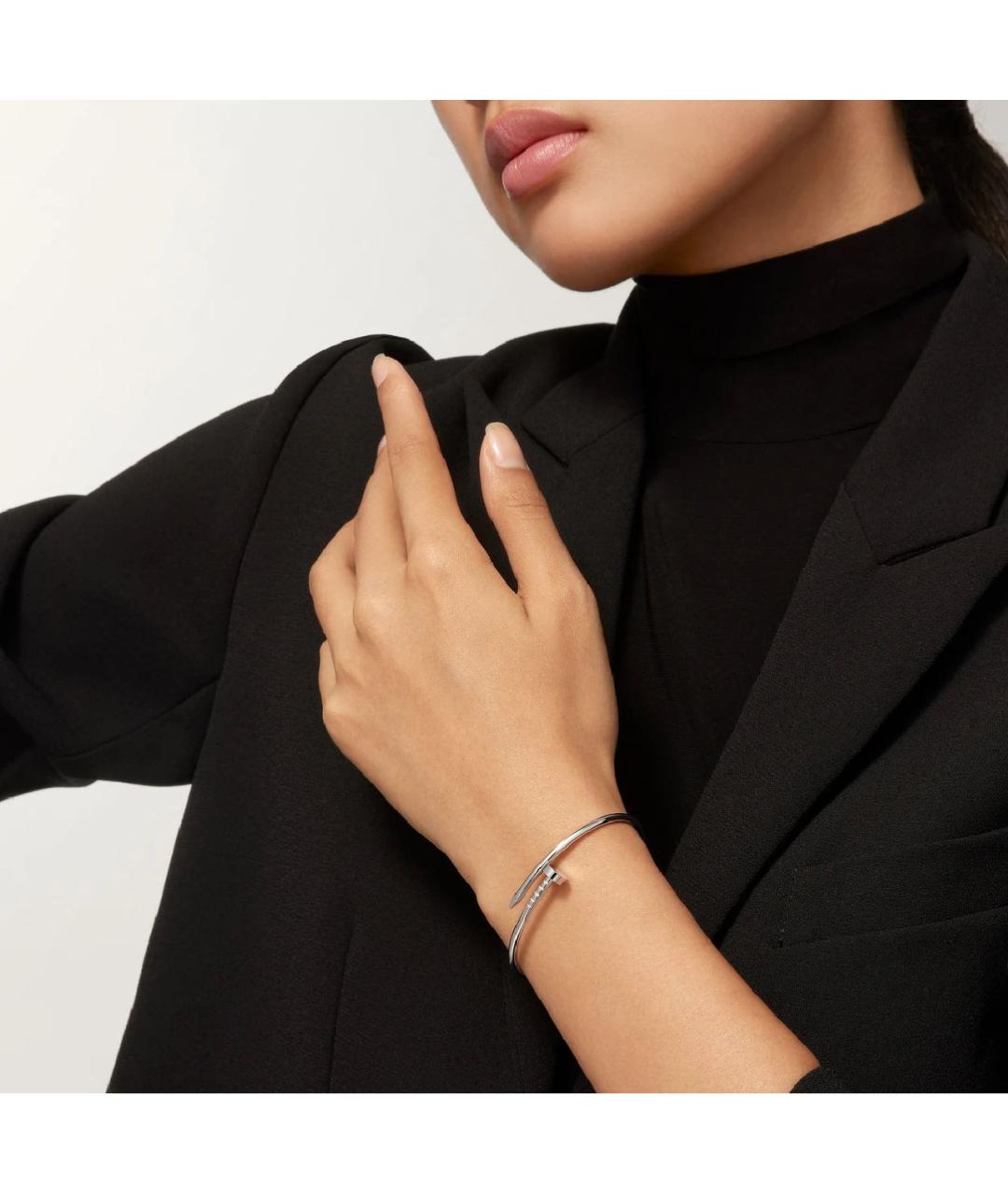 CARTIER Белый браслет из белого золота, фото 7