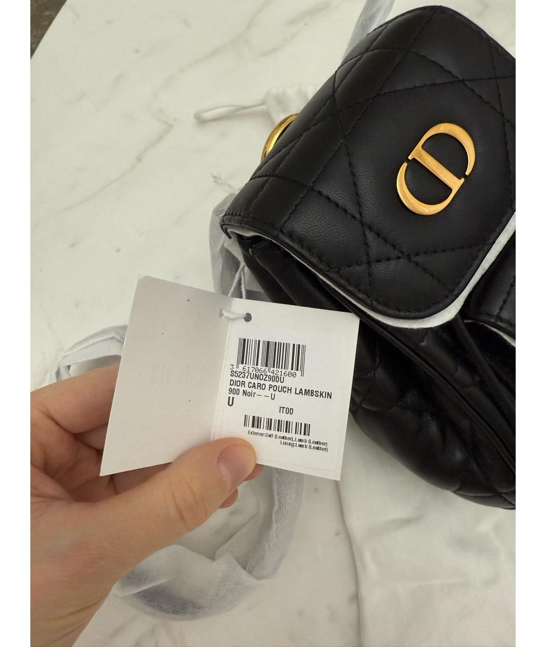 CHRISTIAN DIOR Черный кожаный рюкзак, фото 3