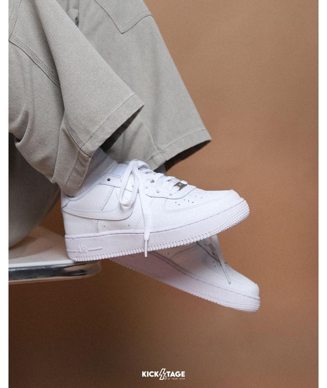 NIKE Белые кожаные кроссовки, фото 7