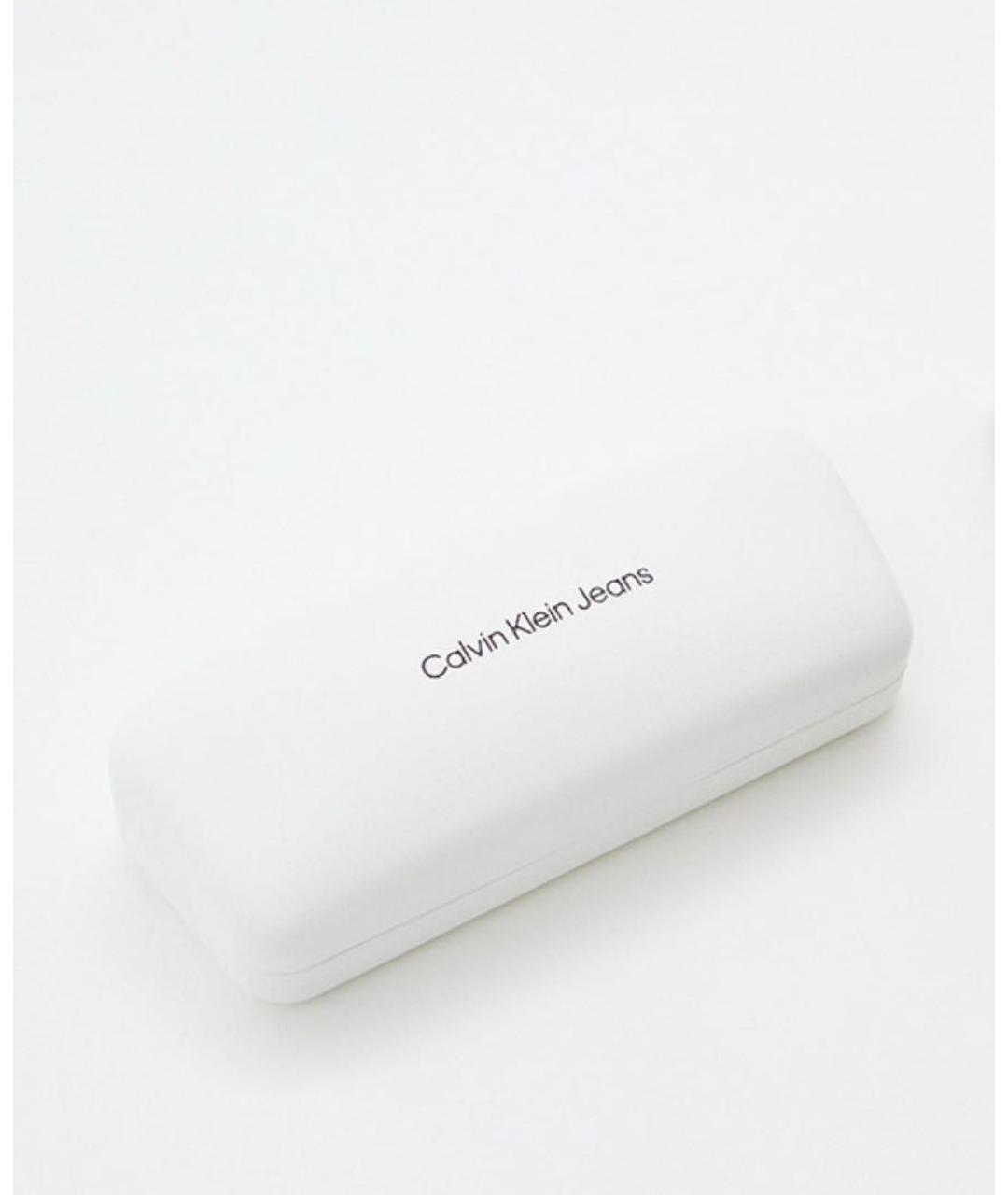 CALVIN KLEIN Золотые металлические солнцезащитные очки, фото 2