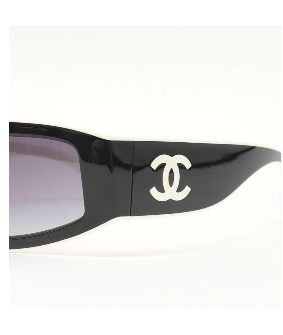 CHANEL Черные пластиковые солнцезащитные очки, фото 4